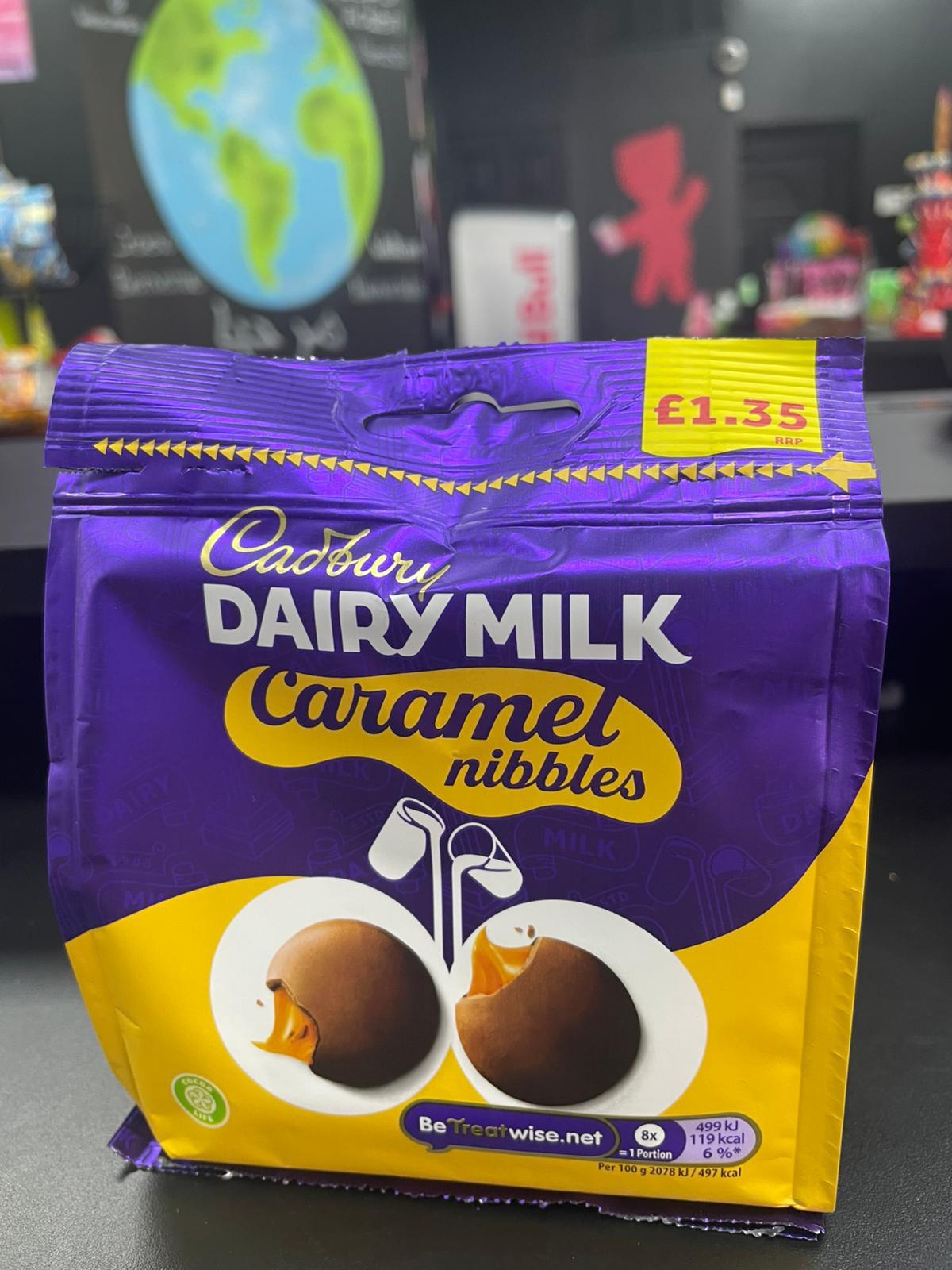 CADBURY DAIRY MILK CARAMEL NIBBLES (UK)