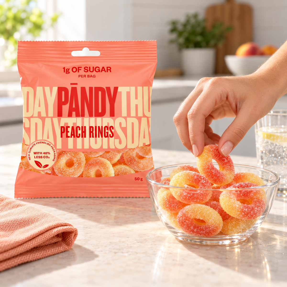 Pändy Peach Rings – Swedish Gummy Candy