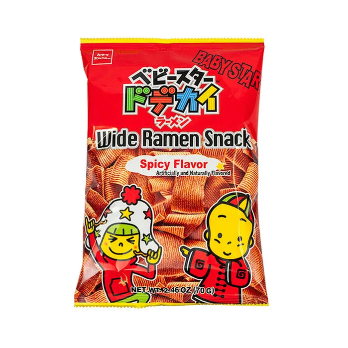BABY STAR WIDE SPICY RAMEN SNACK PORK (JAPAN)
