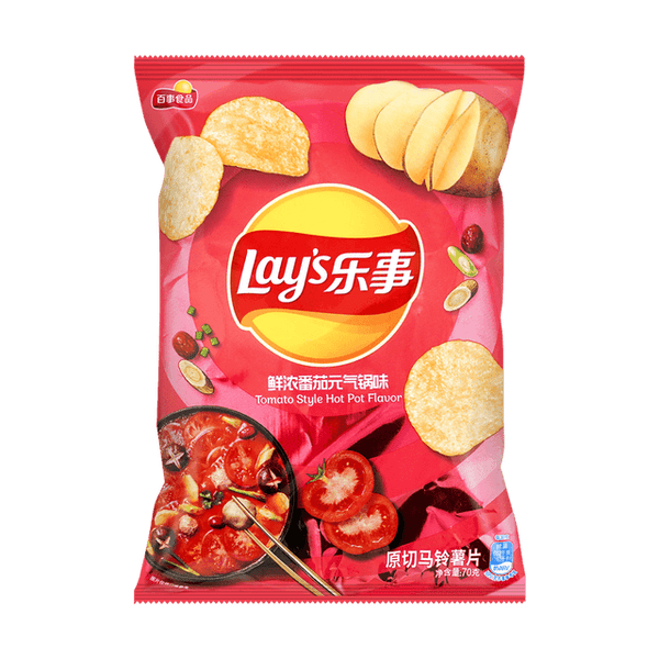 LAY'S TOMATO STYLE HOT POT (CHINA)
