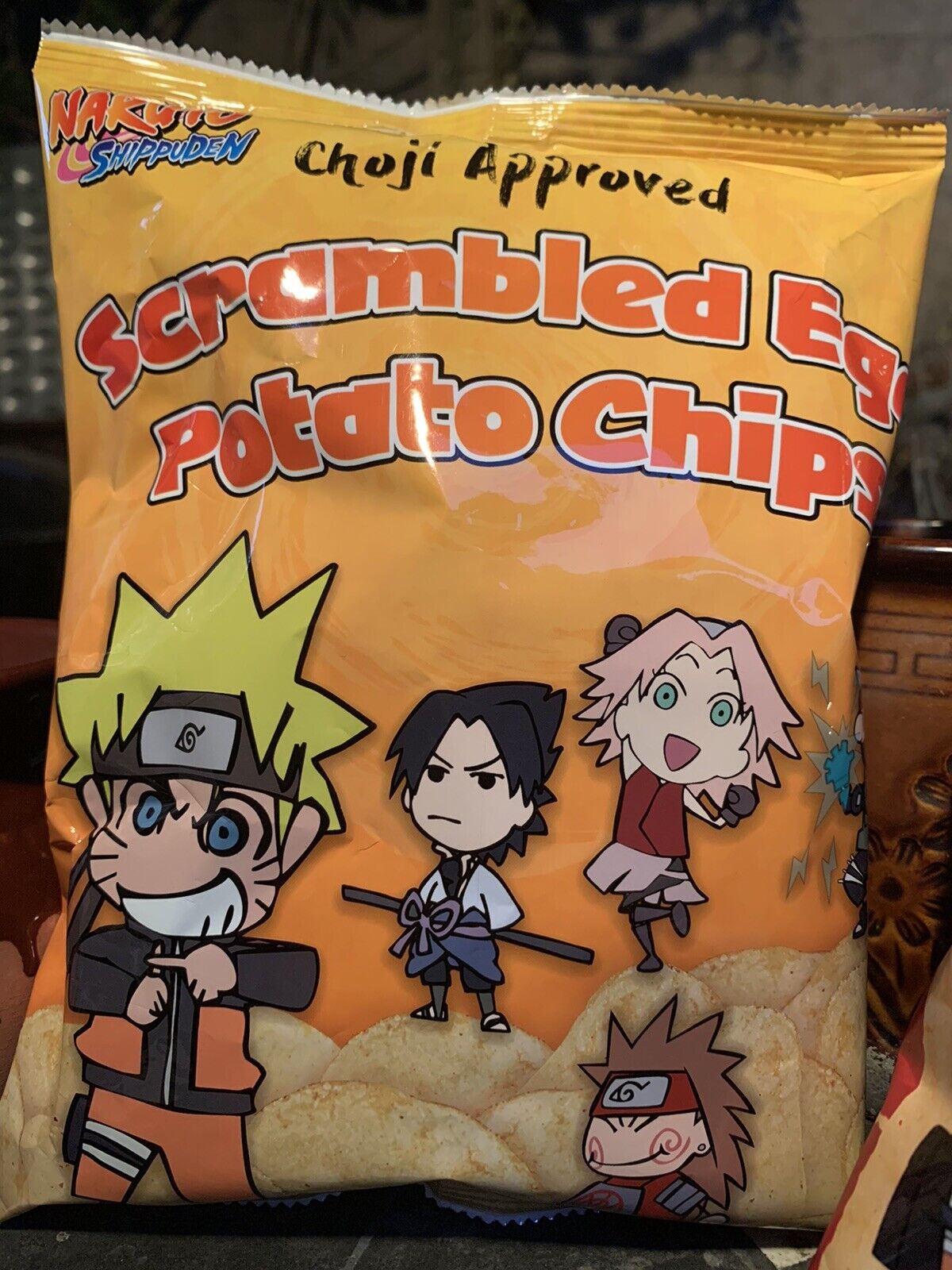 SHONEN NARUTO SCRAMBLED EGG POTATO CHIPS ( JAPAN)