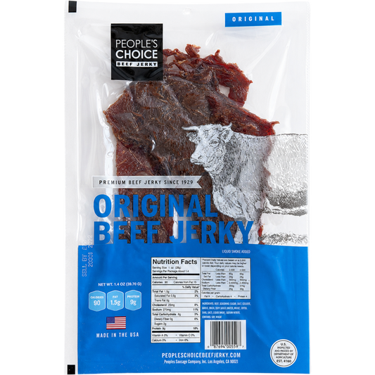 People's Choice Original Single Slab Beef Jerky 1.4 oz