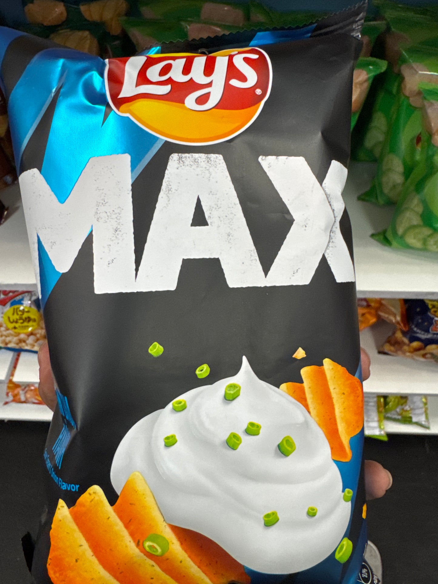 Lays Max Cream and onion