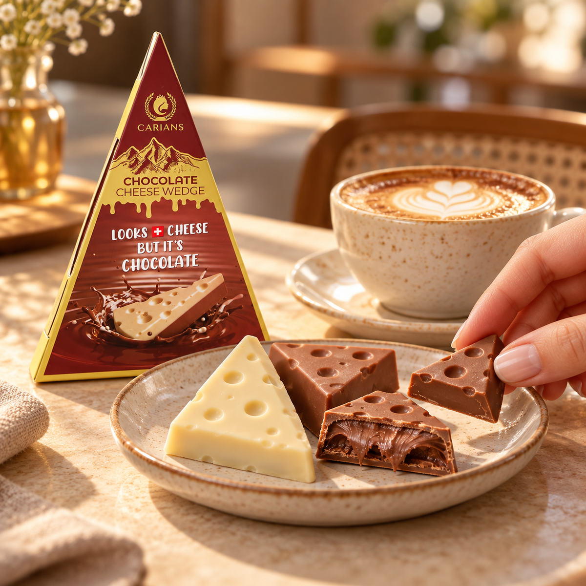 Tiktok Viral Chocolate Cheese Wedge Surprise 3.17 oz(90 g)