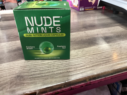 NUDE MINT dual action liquid capsules  (melon /menthol)
