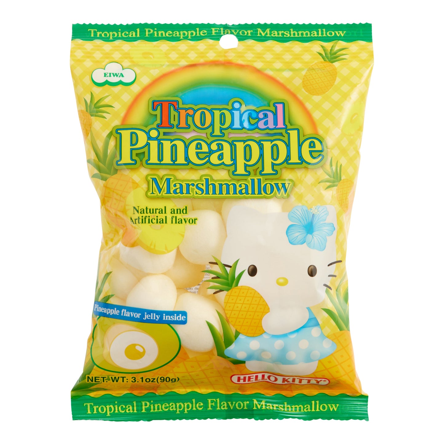 SANRIO HELLO KITTY TROPICAL PINEAPPLE MARSHMALLOW (CHINA)