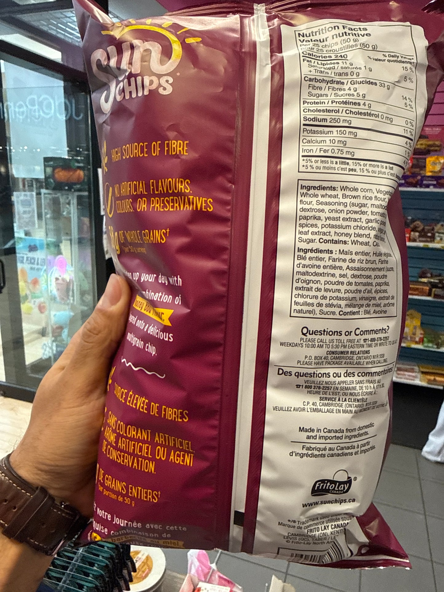 Sun chips Honey BBQ