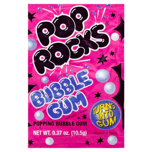 Pop Rocks Bubble Gum Popping Candy .33oz