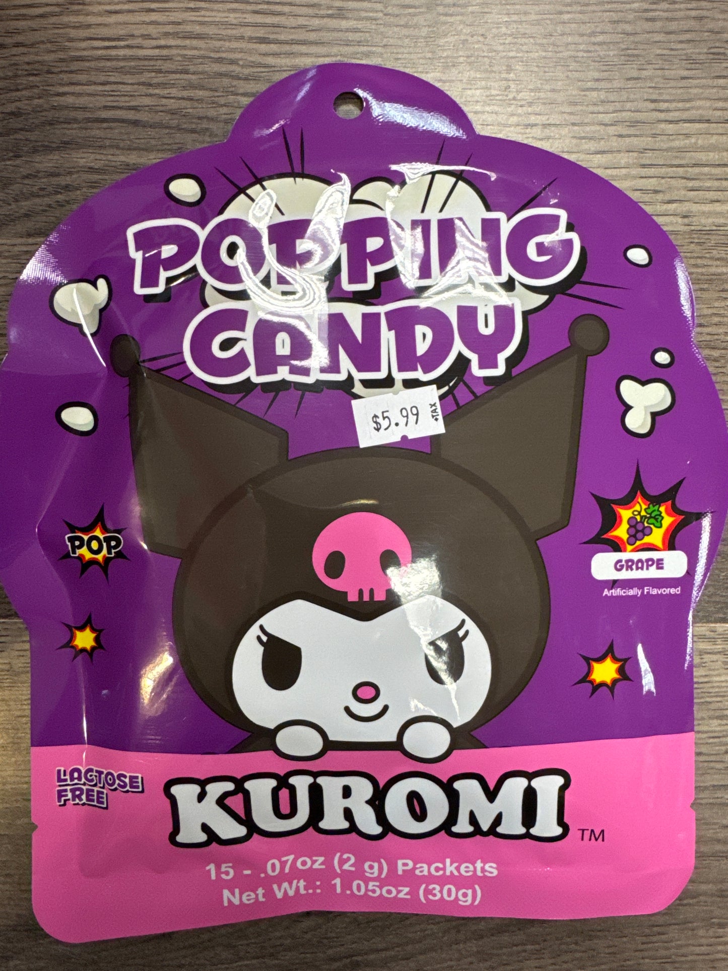 Popping candy grape