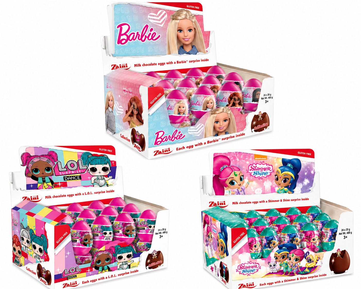 Zaini Cartoon Toy Eggs Barbie