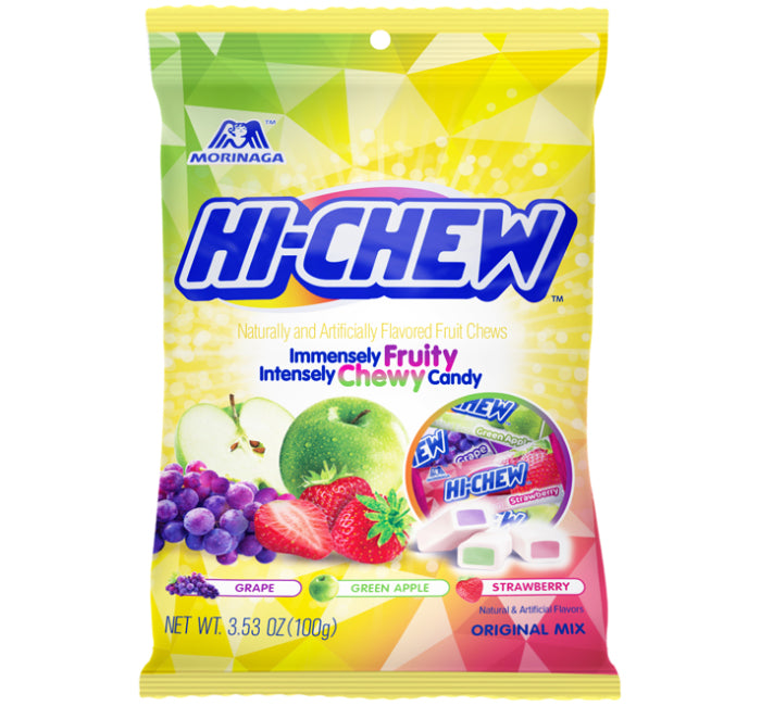 HI-CHEW PEG BAG - ORIGINAL MIX (STRAWBERRY APPLE GRAPE) (JAPAN)