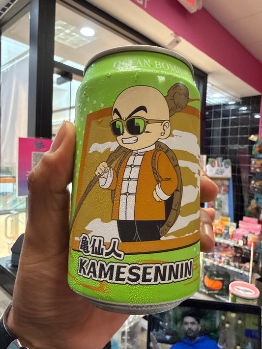 OCEAN BOMB, KAMESENNIN SPARKLING WATER, HONEY, LEMON FLAVOR, PRODUCT OF TAIWAN 🇹🇼