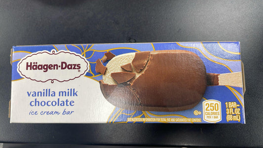 HAAGEN DAZS VANILLA CHOCOLATE ICE CREAM BAR (USA)