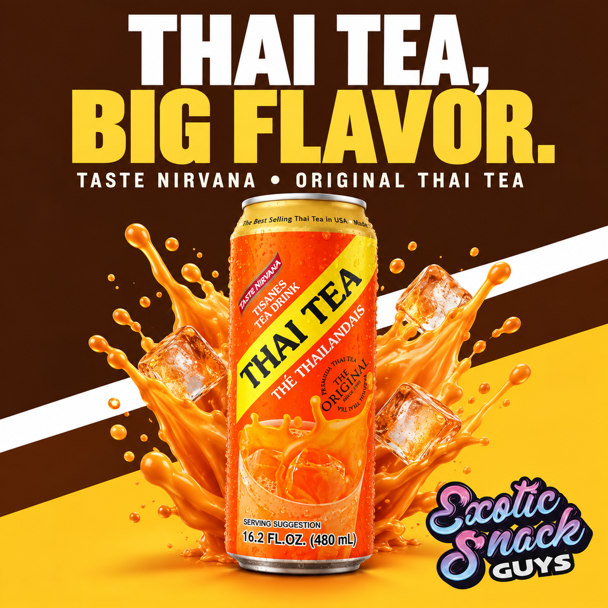 THAI TEA THE THAILAND IS PREMIUM THAI TEA THE ORIGINAL SINCE 1988 PRODUCT OF THAILAND 🇹🇭