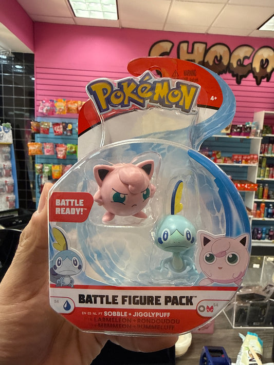 Sobble + Jigglypuff Pokemon Battle Figure Pack