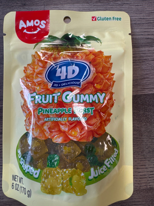 AMOS 4D GUMMY JUICY BURST PINEAPPLE (CHINA)