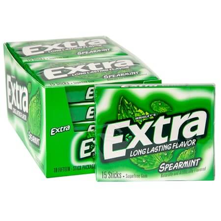 Extra Sugarfree Gum Spearmint Slim Pack