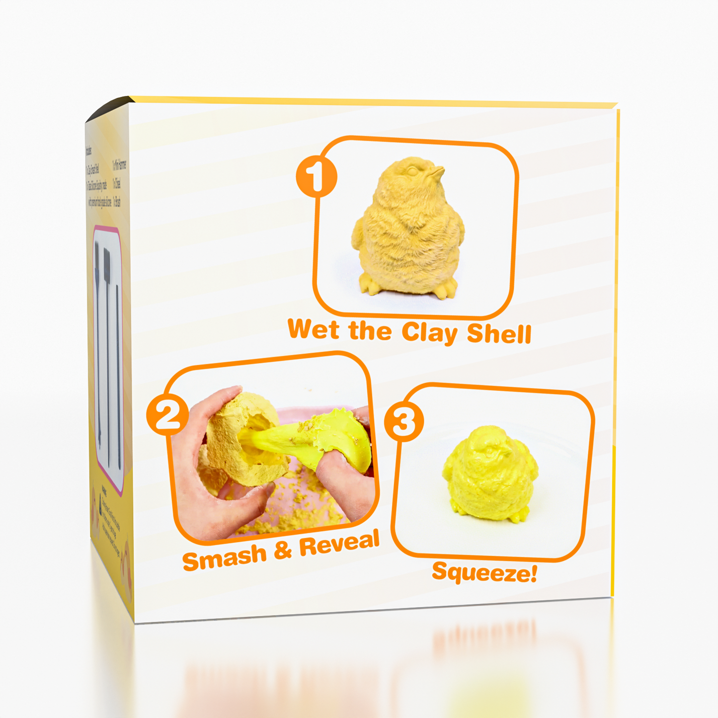 SqueezeSquad Taba Deluxe Smash and Squeeze Fidget Toy Chick
