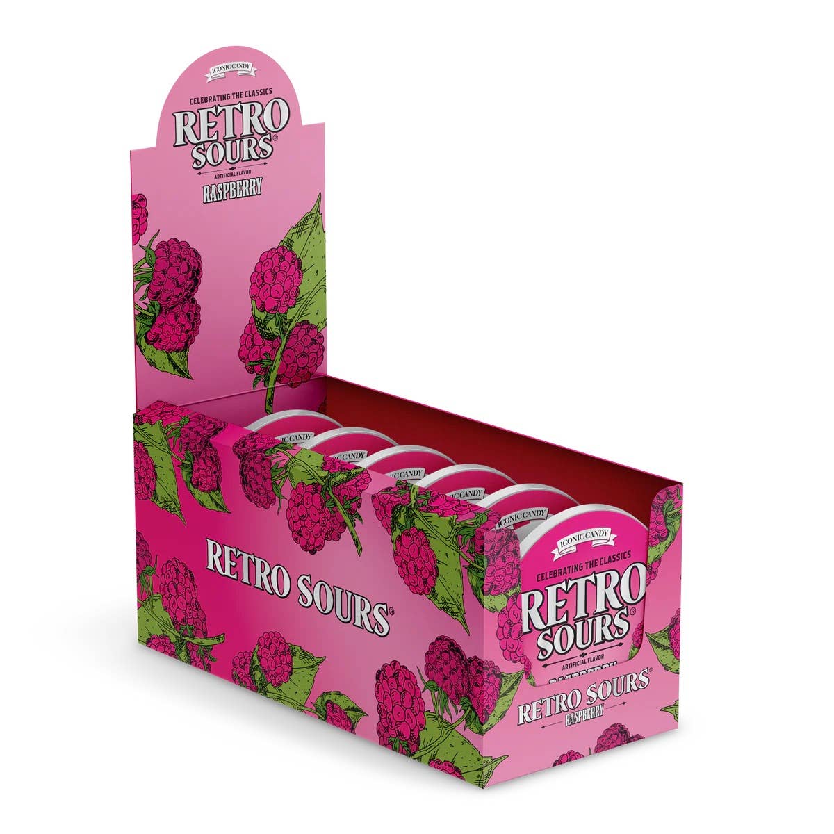 Retro Sours Raspberry, 2.12oz Tin