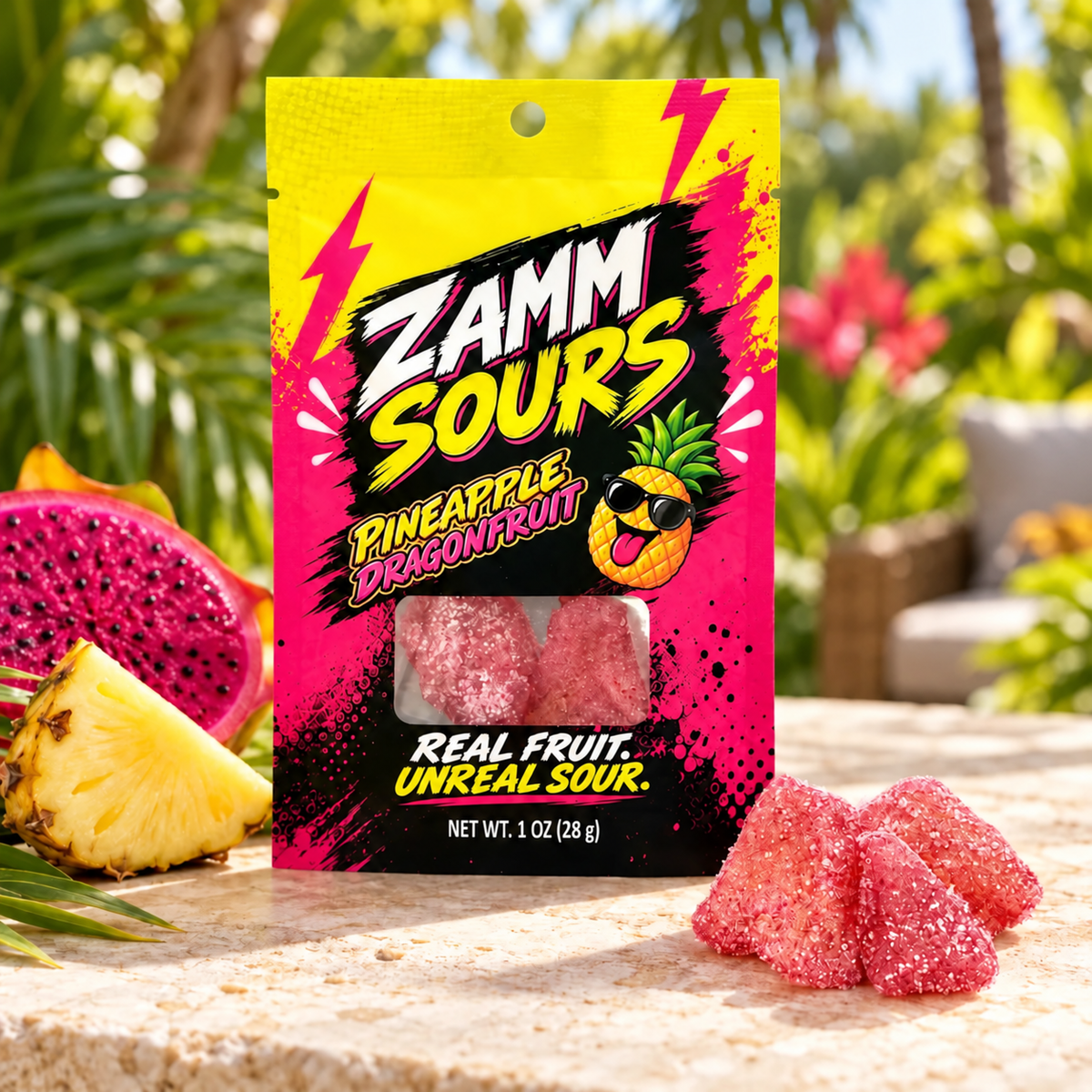 Pineapple Dragon Fruit Zamm Sours
