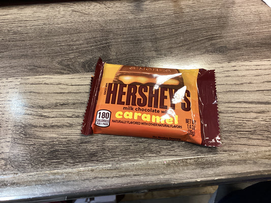 Hershey,s milk chocolate caramel