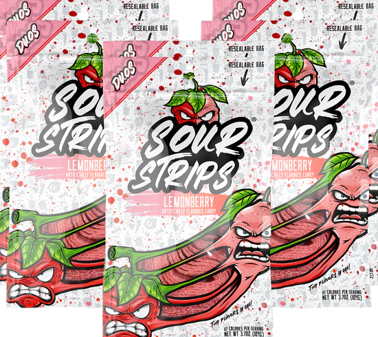 Sour Strips Duos LemonBerry 3.4 OZ