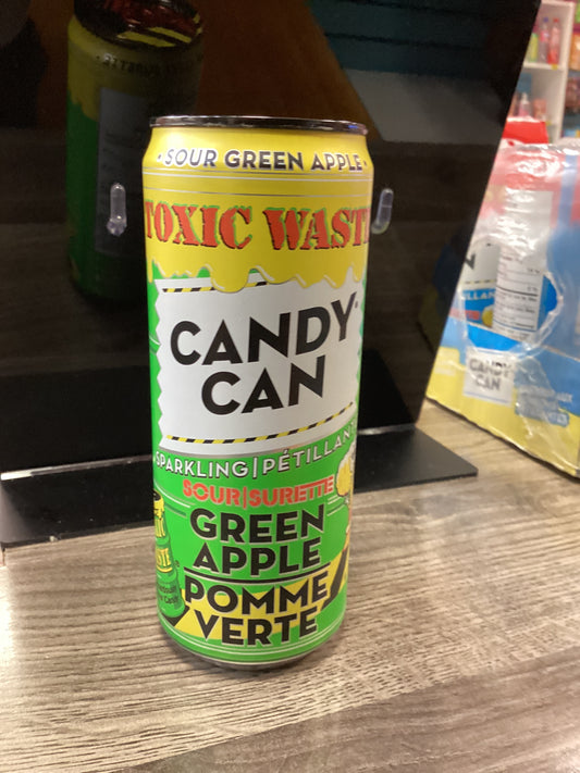 Candy Can Toxic Waste Sour Green Apple