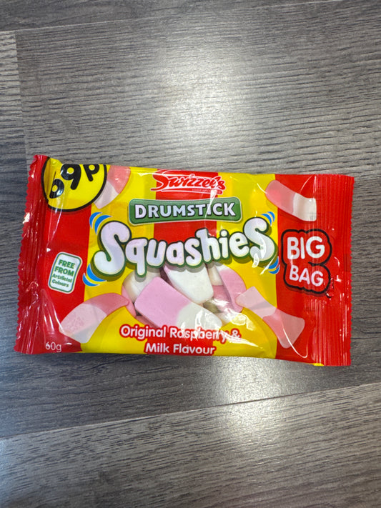 Squashies Raspberry & milk Flavour