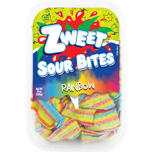Sour Rainbow Bites | Zweet | 10 oz