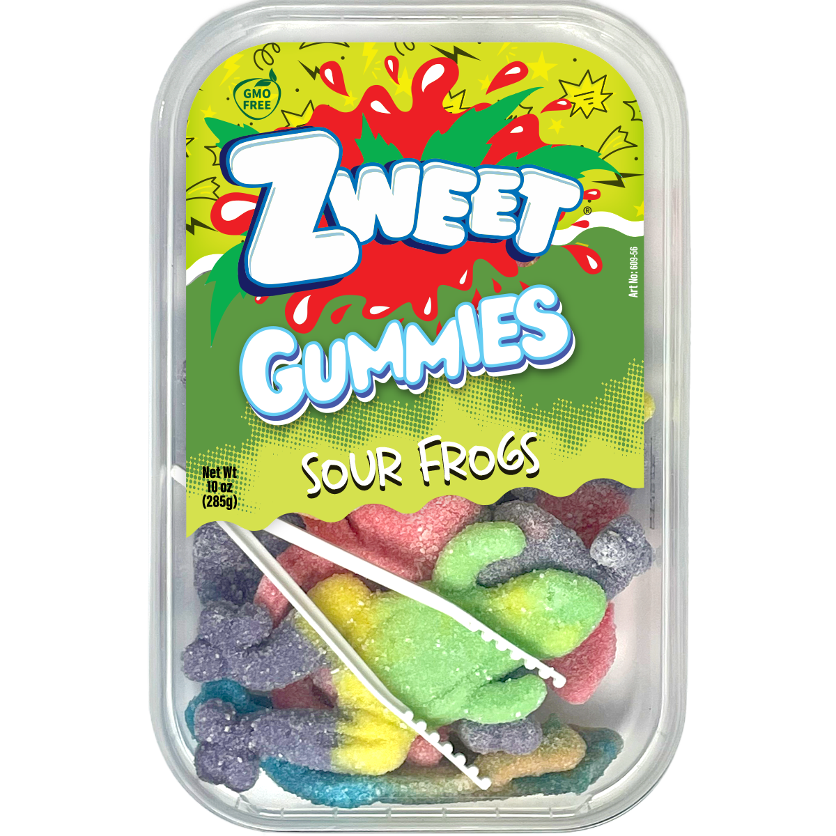 Gummy Sour Frogs | Zweet | 10 oz
