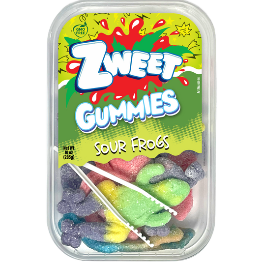 Gummy Sour Frogs | Zweet | 10 oz