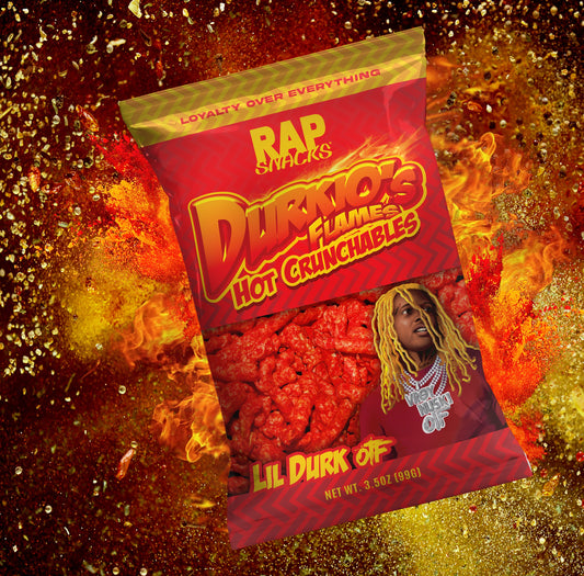 RAP SNACKS DURKIO'S FLAMES CRUNCHABLES (USA)