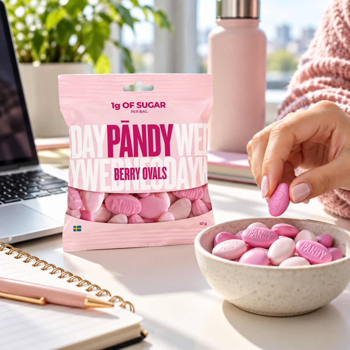 Pändy Berry Ovals – Low-Sugar Swedish Candy, 50(gr)
