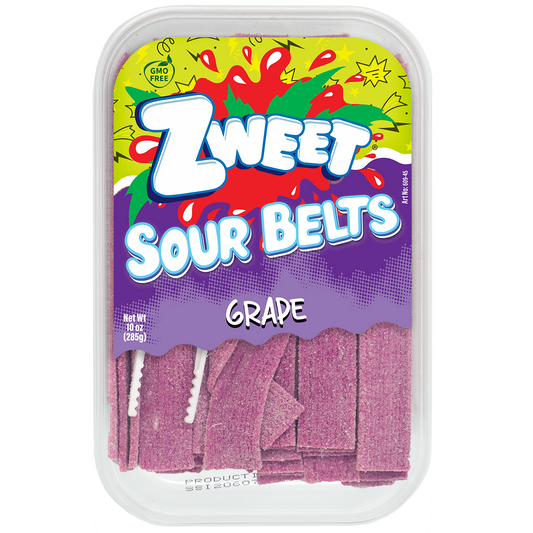 Sour Grape Belts | Zweet | 10 oz