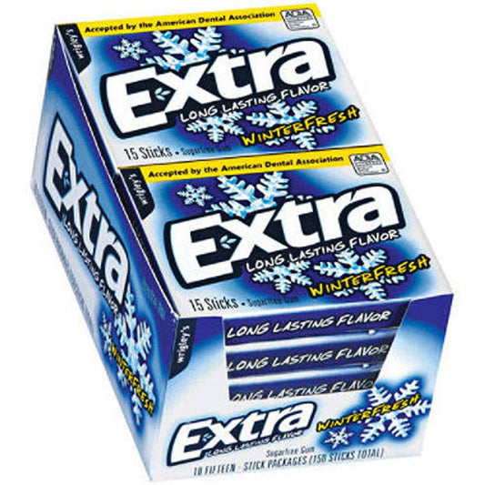 Extra Sugarfree Gum Winterfresh Slim Pack - 10ct