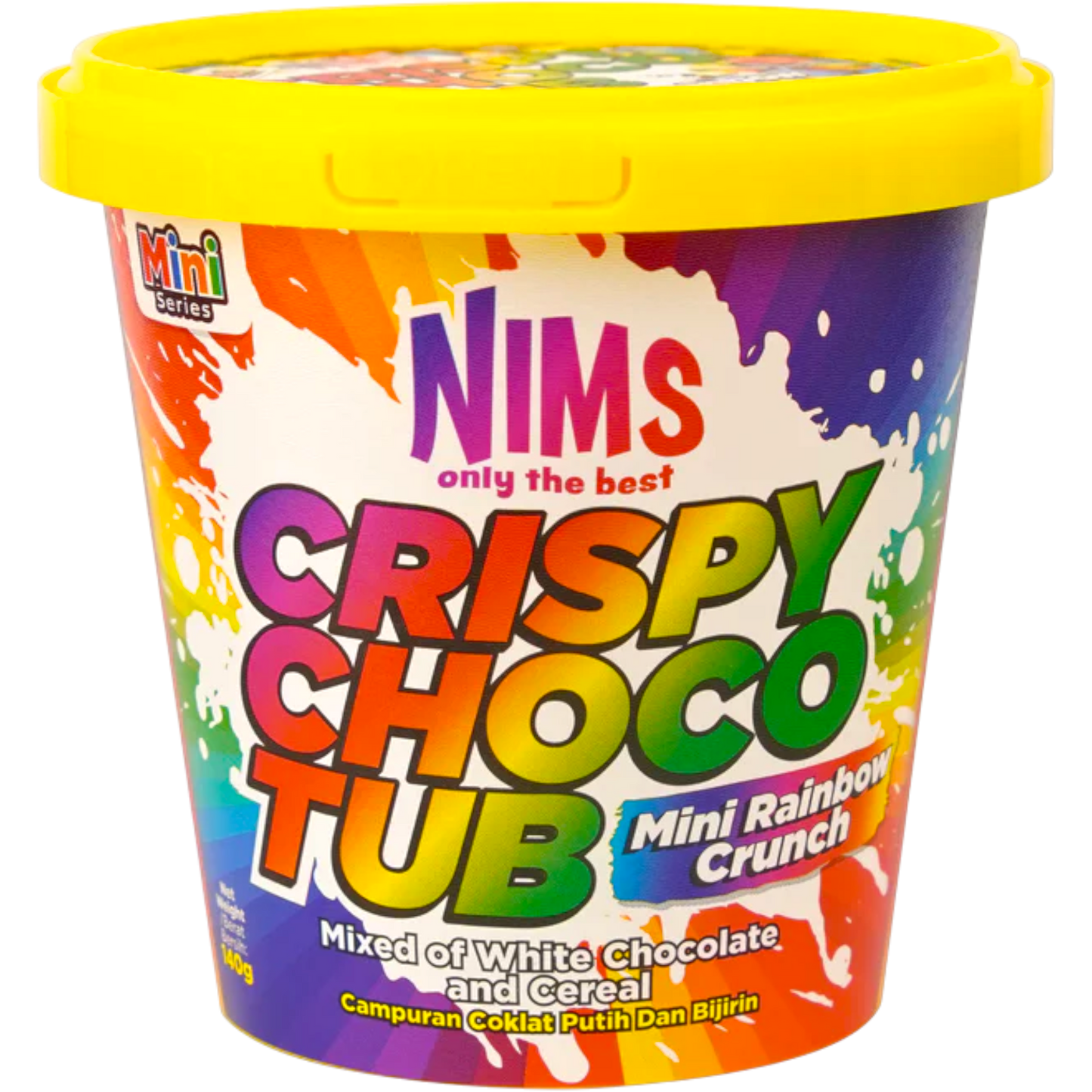 Nims Crispy Choco Tub Mini Rainbow Crunch