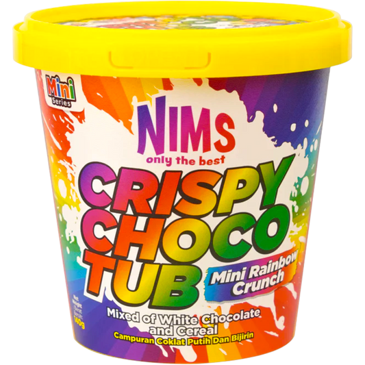 Nims Crispy Choco Tub Mini Rainbow Crunch
