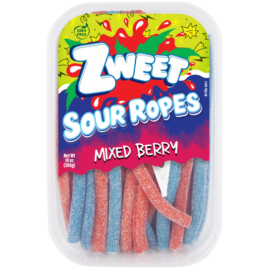Sour Mixed Berry Ropes | Zweet | 10 oz