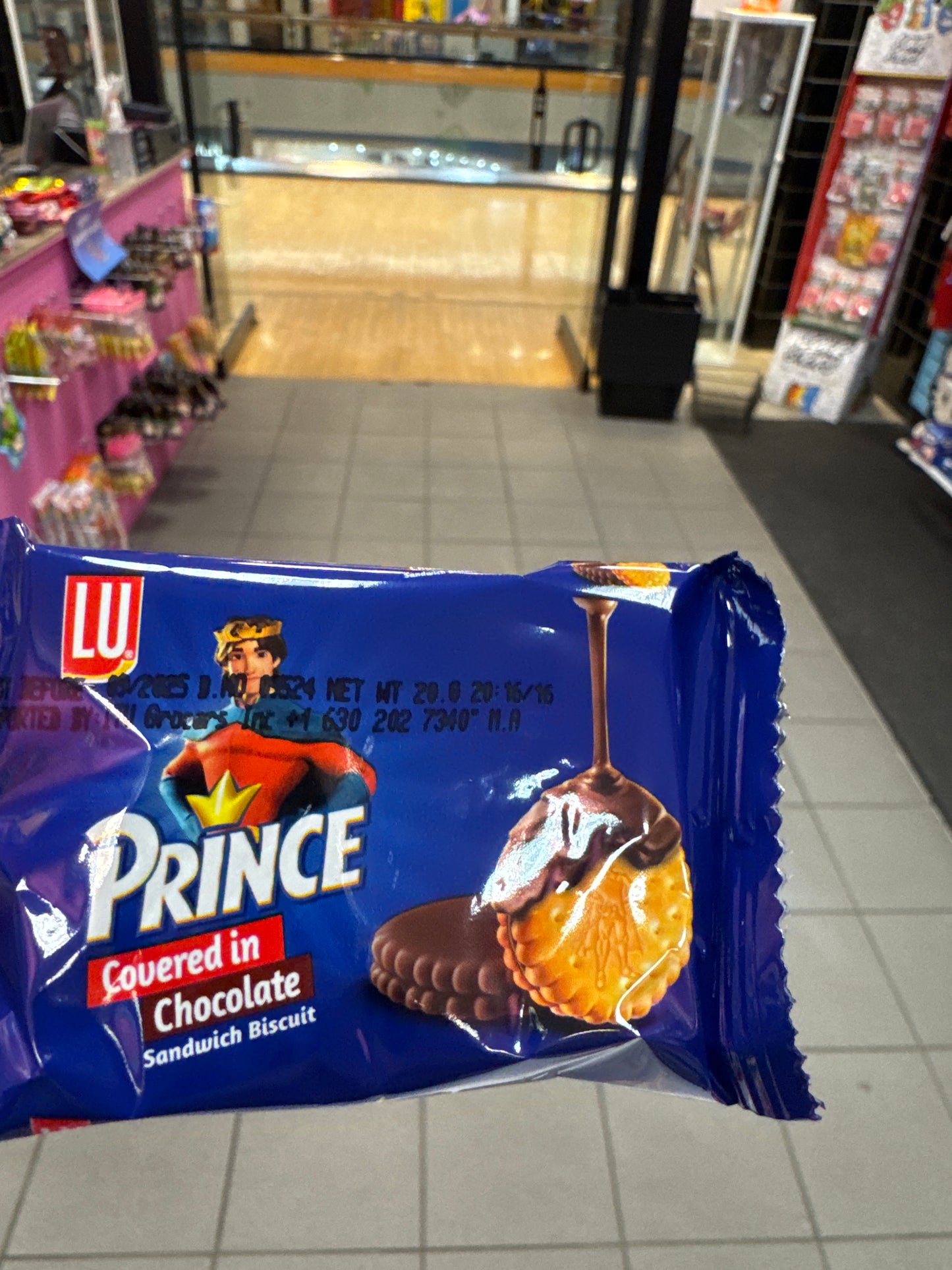 Prince chocolate covered biscuits