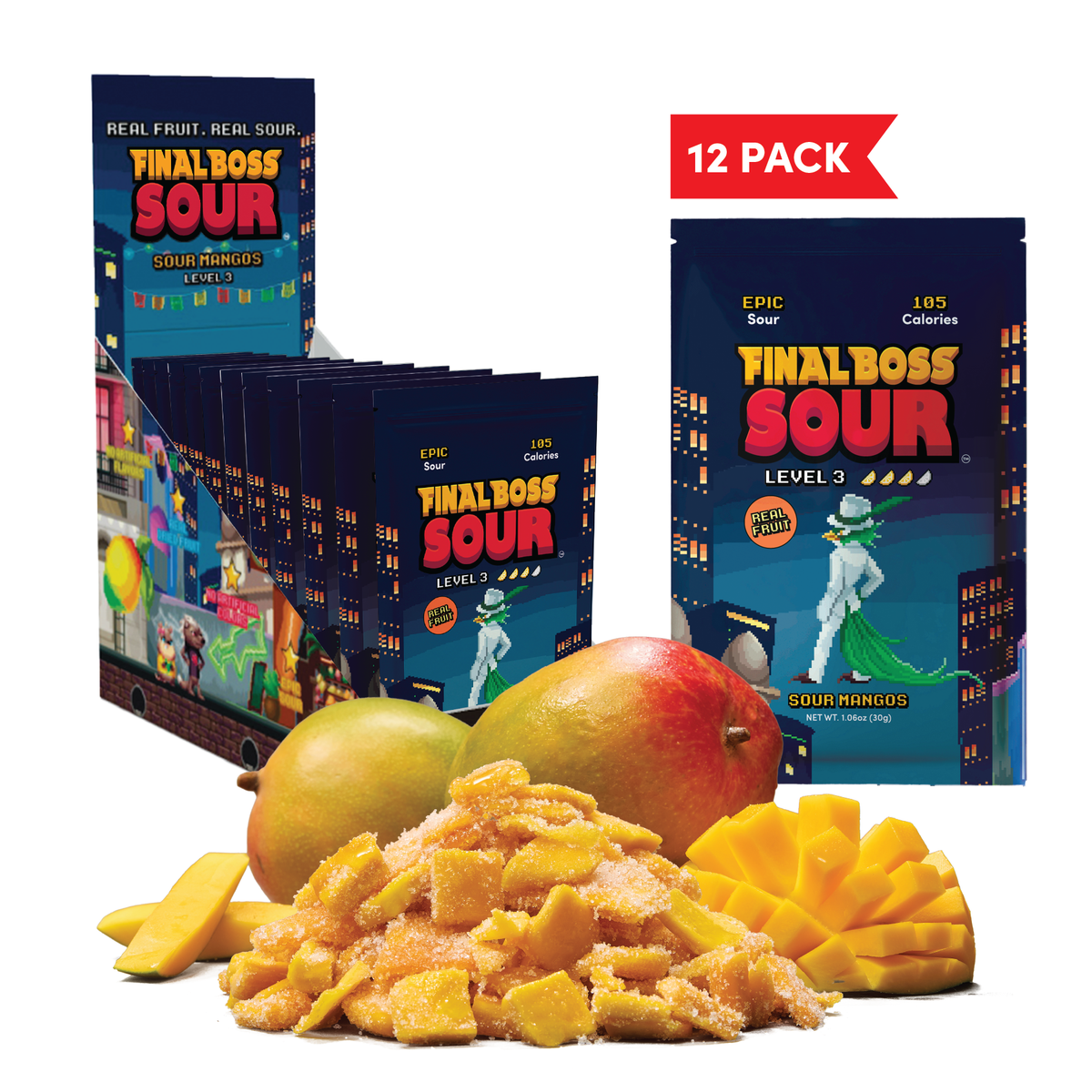Level 3 Sour Mango Retail Display PDQ