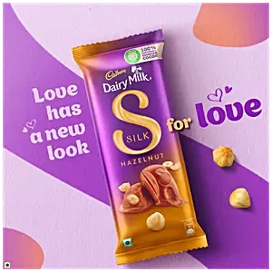 RICH AND CREAMY HAZELNUT DAIRY MILK SILK CHOCOLATE BAR (INDIA)