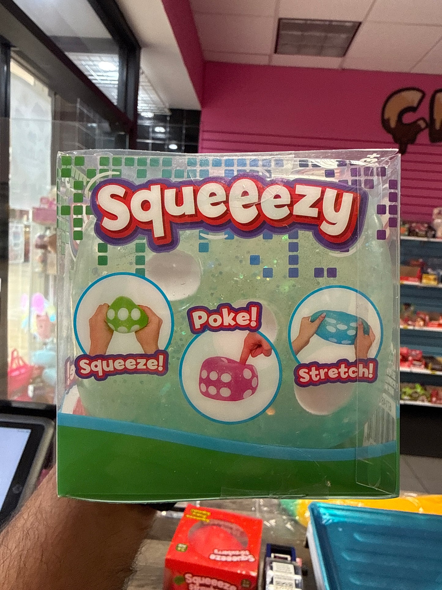 Jumbo squeezy dice