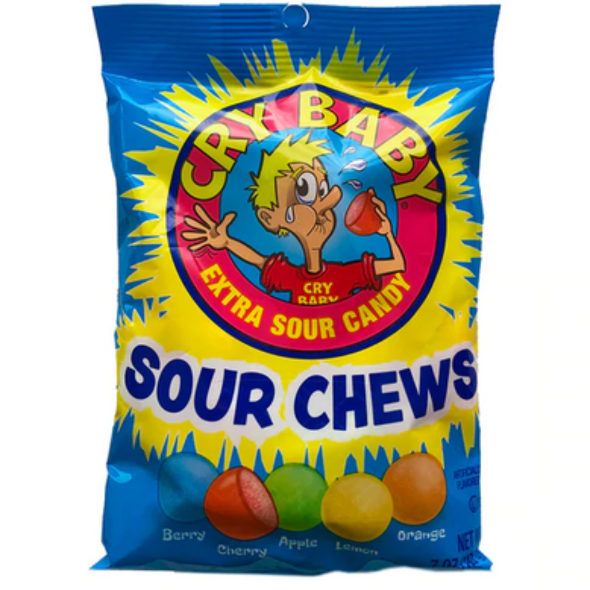 Cry Baby Sour Chews Bag 7oz