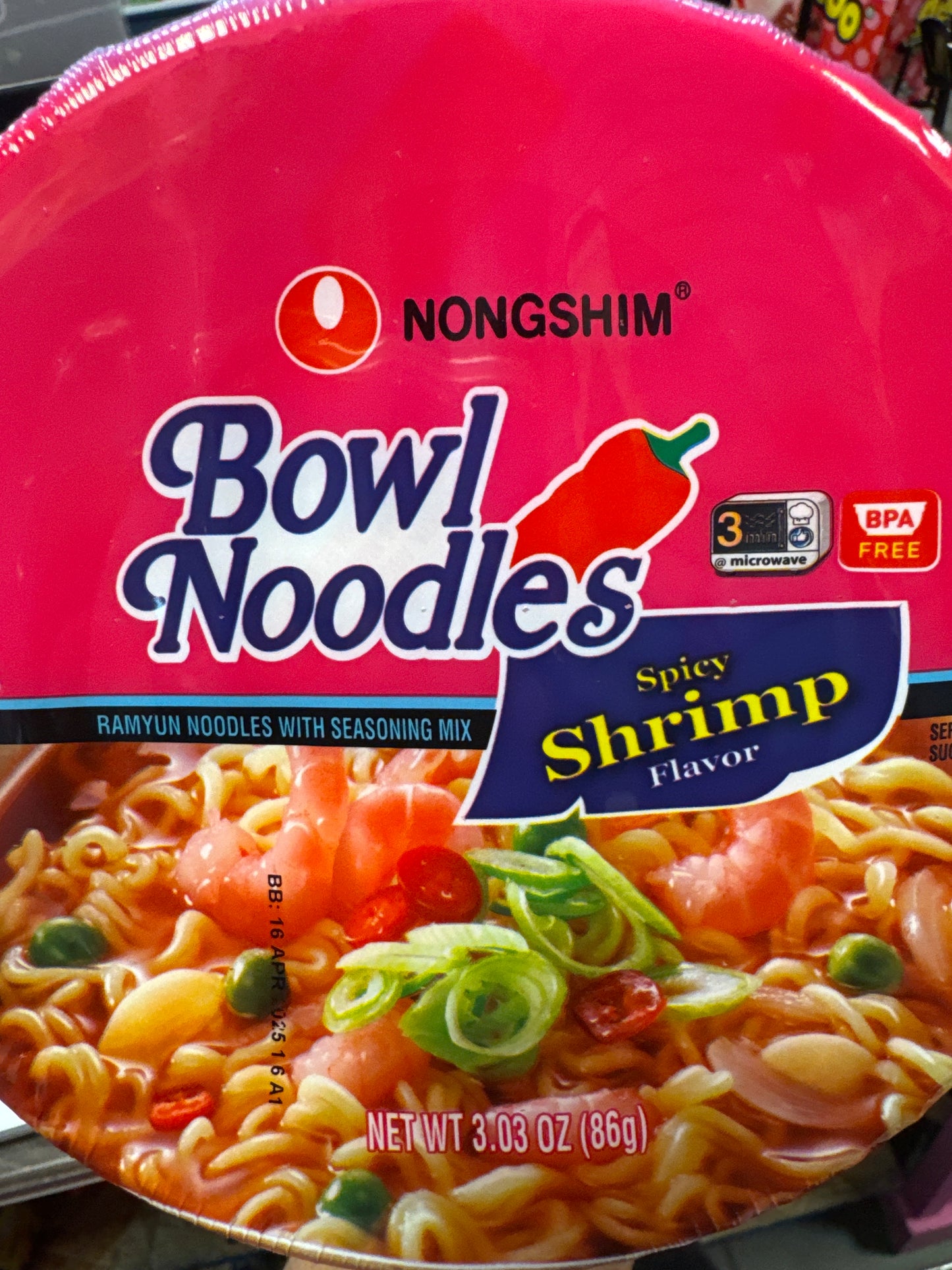 Shrimp Bowl noodles