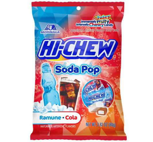 HI-CHEW PEG BAG SODA POP (RAMUNE & COLA) (JAPAN)