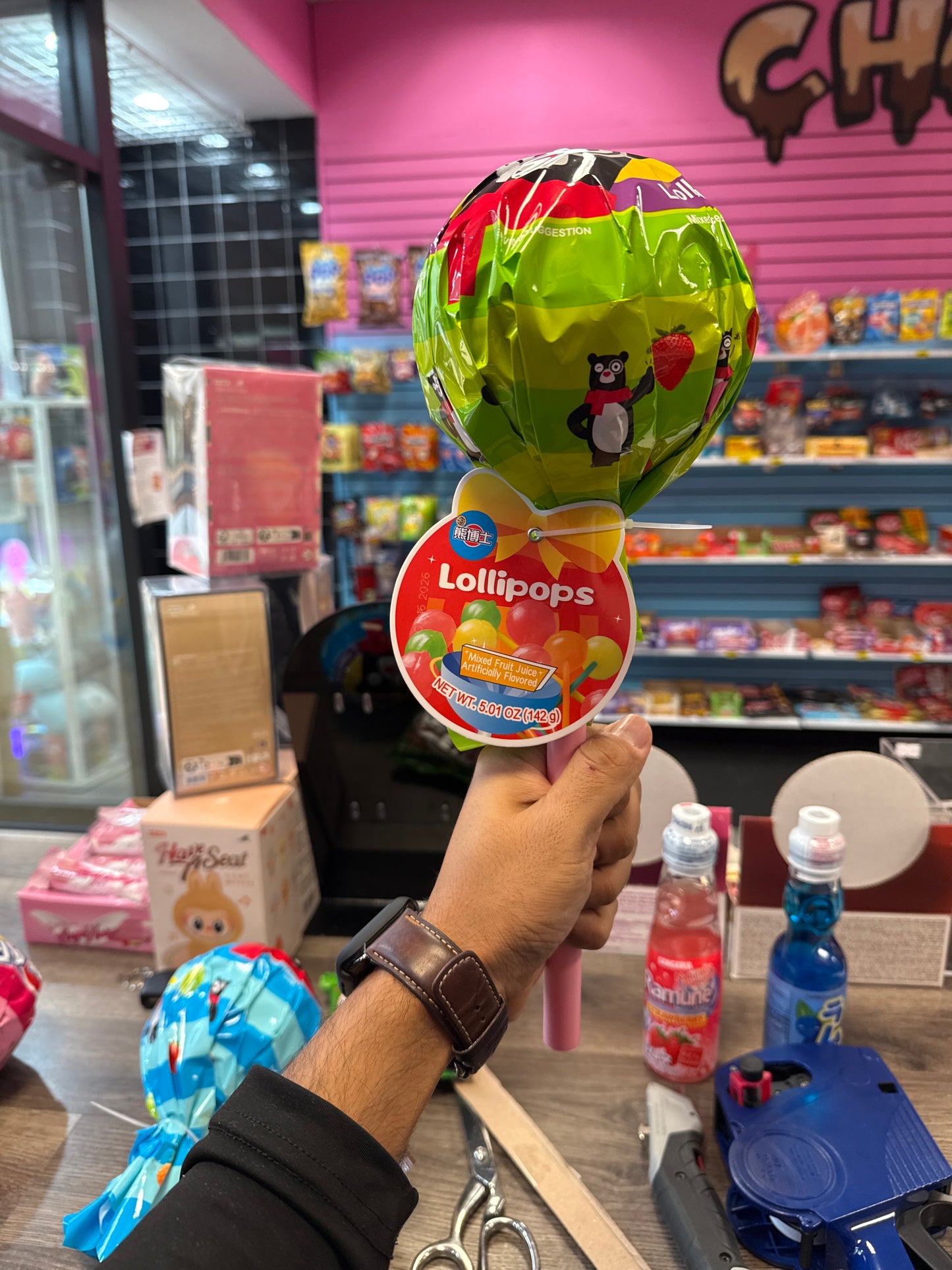 Dr. Bear Giant Lollipops mixed fruit