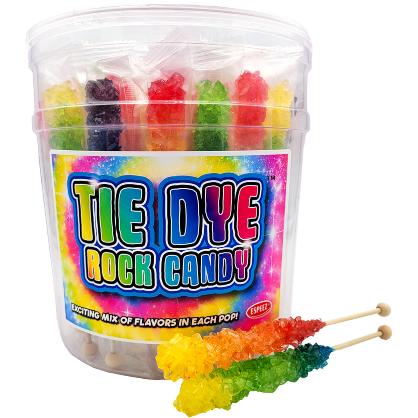 Tie Dye Rock Candy