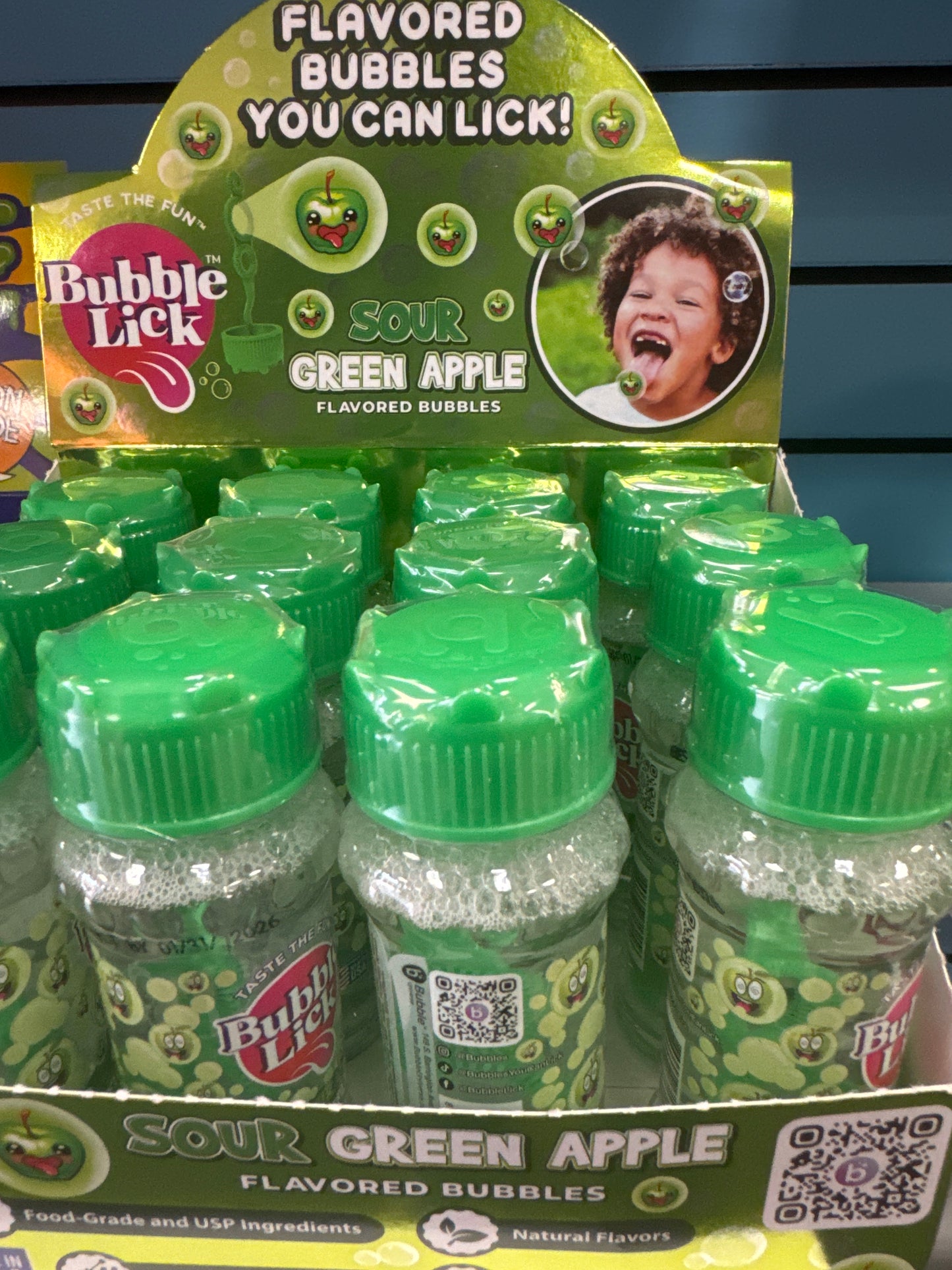 Bubble Lick Green Sour Apple Bubbles
