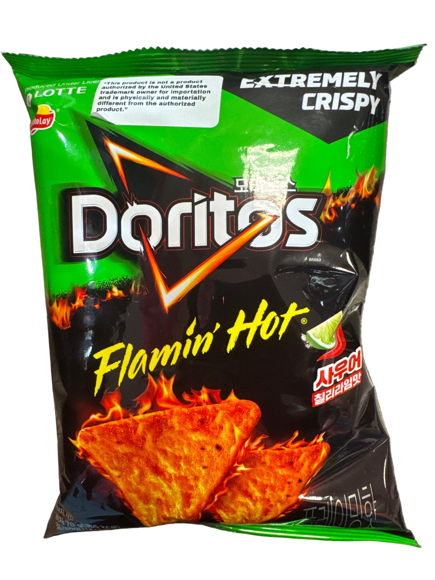 DORITOS FLAMIN HOT SOUR CHILI LIME