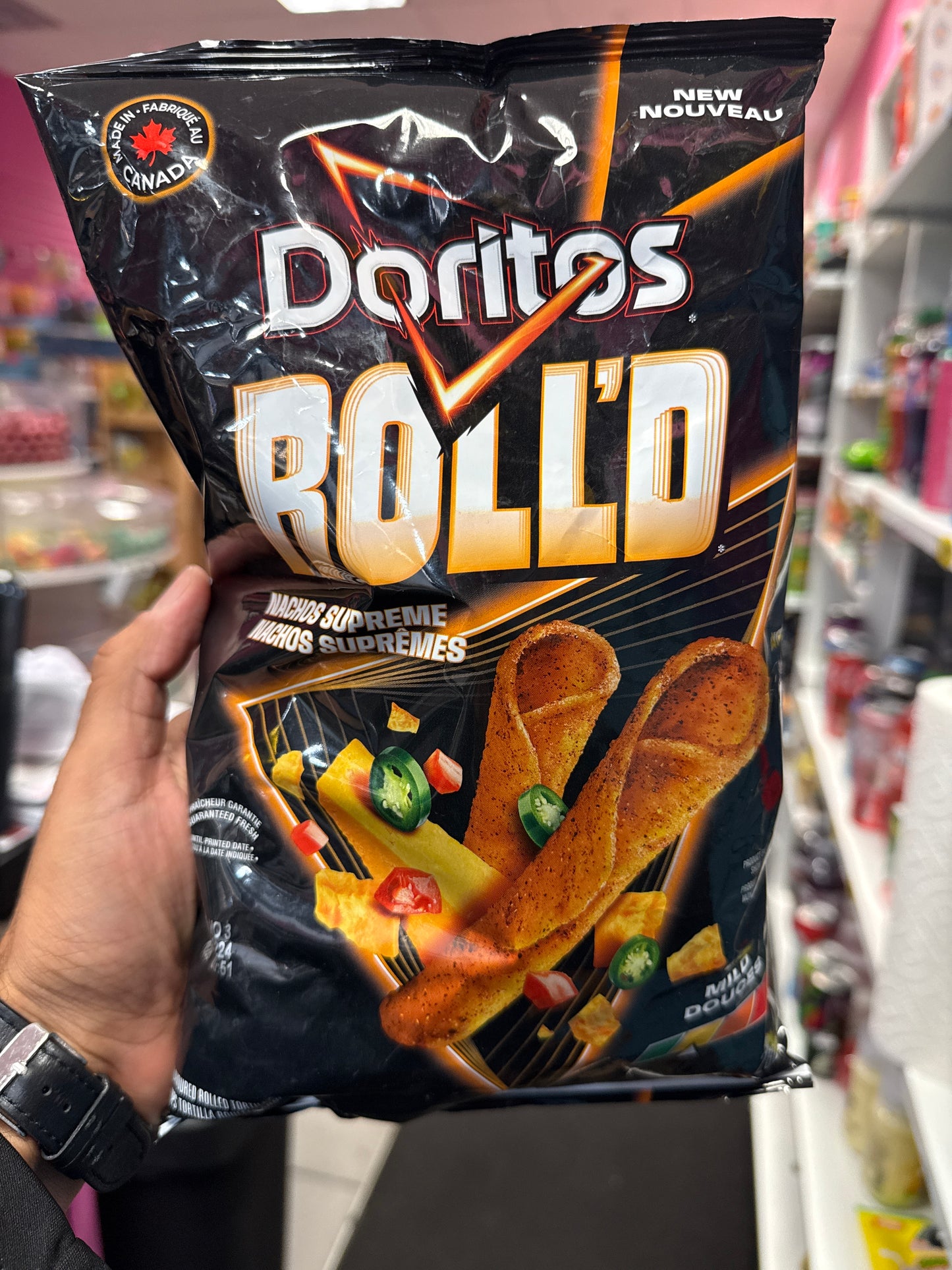 DORITOS ROLLED NACHO SUPREME BIG BAG PRODUCT OF CANADA 🇨🇦